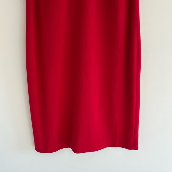 J. Jill Women's Stretch Dress Classic Red size 8 Sleeveless Shift Dress Career - Picture 4 of 11
